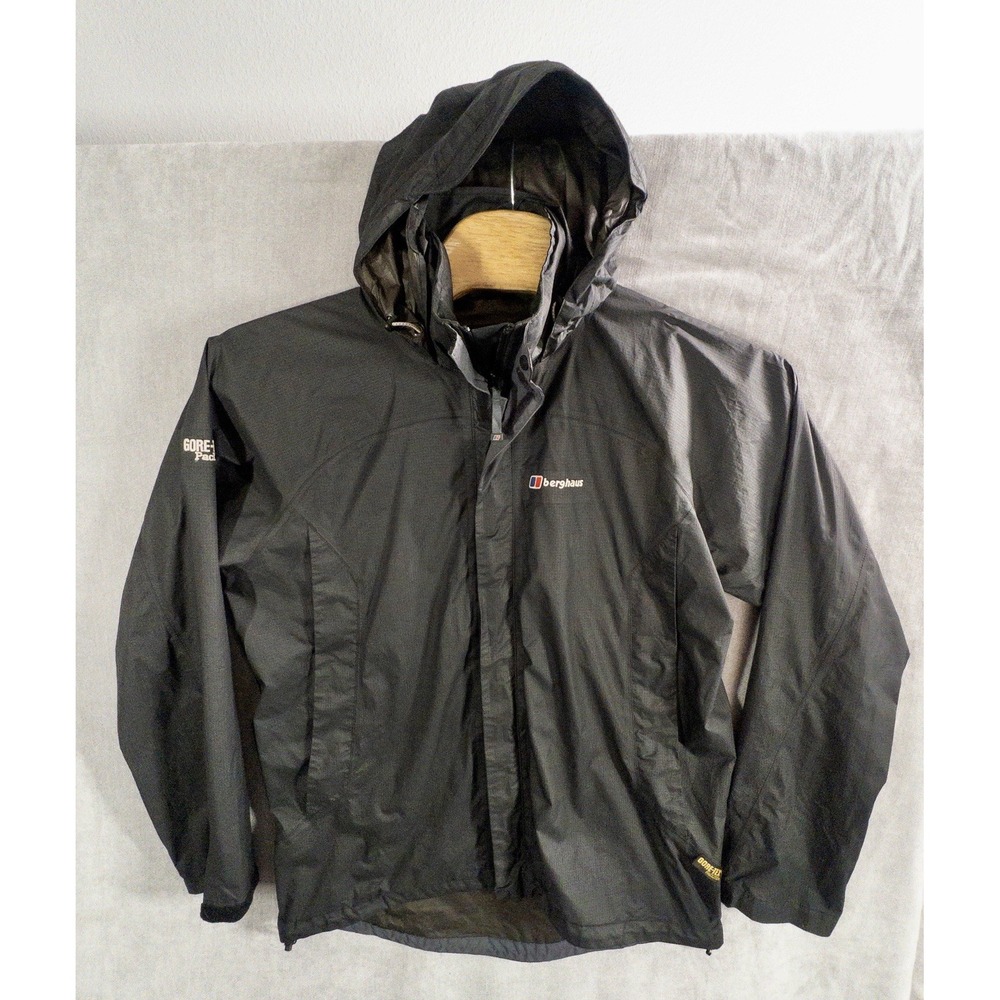 Berghaus Gore-Tex Paclite Full Zip Hooded Jacket Mens XL Gorpcore Outdoors